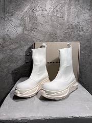 Rick Owens DRKSHDW Off-White Beatle Abstract Chelsea Boots  - 3