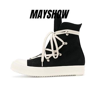 Rick Owens DRKSHDW Leather Hexagon Sneakers in Black