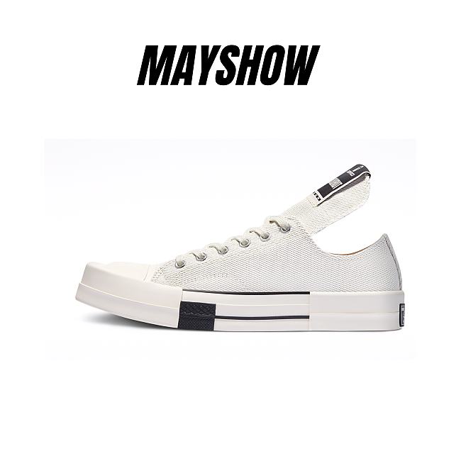 Converse TURBODRK Chuck Taylor All-Star 70 Low Rick Owens DRKSHDW White - 1