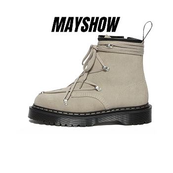 Rick Owens x Dr. Martens 1460 Bex Suede Lace Up Boot - 27023696