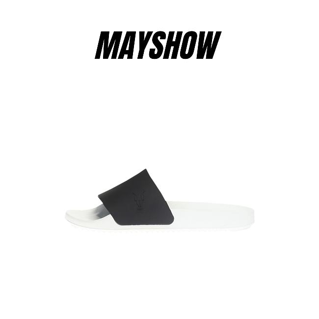 Rick Owens DRKSHDW Rubber Slide Black Milk  - 1