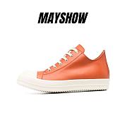 Rick Owens Strobe Low Top Orange - RU02B2891LCG - 1