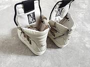 Rick Owens Tonal Tecuatl Geobasket White  - 2