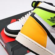 Air Jordan 1 Retro High White Black Volt University Gold - 555088-118 - 2