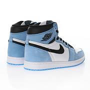 Air Jordan 1 Retro High White University Blue Black - 555088-134 - 4