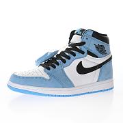 Air Jordan 1 Retro High White University Blue Black - 555088-134 - 5