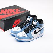 Air Jordan 1 Retro High White University Blue Black - 555088-134 - 3