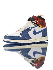 Air Jordan 1 Retro High Union Los Angeles Blue Toe - BV1300-146  - 5