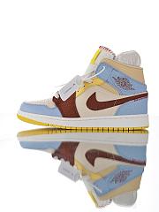 Air Jordan 1 Mid SE Fearless Maison Chateau Rouge - CU2803-200  - 3