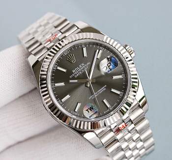 Grey Rolex Watch