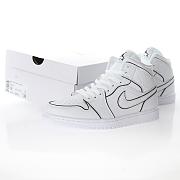 Air Jordan 1 Mid Iridescent Reflective White - CK6587-100 - 4