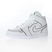 Air Jordan 1 Mid Iridescent Reflective White - CK6587-100 - 2