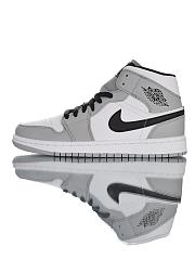 Air Jordan 1 Mid Light Smoke Grey - 554724-092 - 2