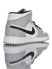 Air Jordan 1 Mid Light Smoke Grey - 554724-092 - 4