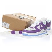 Louis Vuitton Nike Air Force 1 Low By Virgil Abloh Purple White AEU3BM16M693-3308-7 - 3