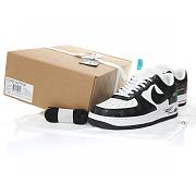 Louis Vuitton Nike Air Force 1 Low By Virgil Abloh Black White  AEU3BM16M693-3308-9 - 4