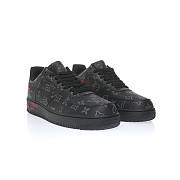 Louis Vuitton Nike Air Force 1 Low By Virgil Abloh Black Red 1A9VD8 - 3