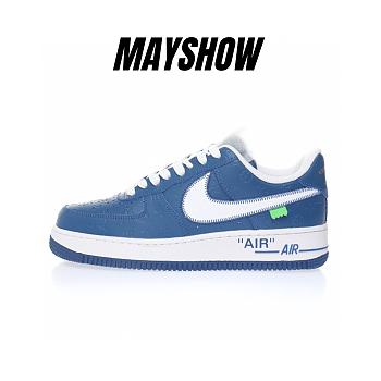 Louis Vuitton Nike Air Force 1 Low By Virgil Abloh Blue AEU3BM16M693-MS0233