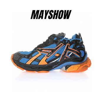 Balenciaga Runner Blue Orange - 677403W3RB34719