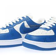 	 Louis Vuitton Nike Air Force 1 Low By Virgil Abloh Blue White AEU3BM16M693-3308-4 - 5