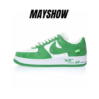 	 Louis Vuitton Nike Air Force 1 Low By Virgil Abloh Green - AEU3BM16M693-51BC