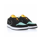 Air Jordan 1 Low Black Aurora Green Laser Orange - CK3022-013 - 4