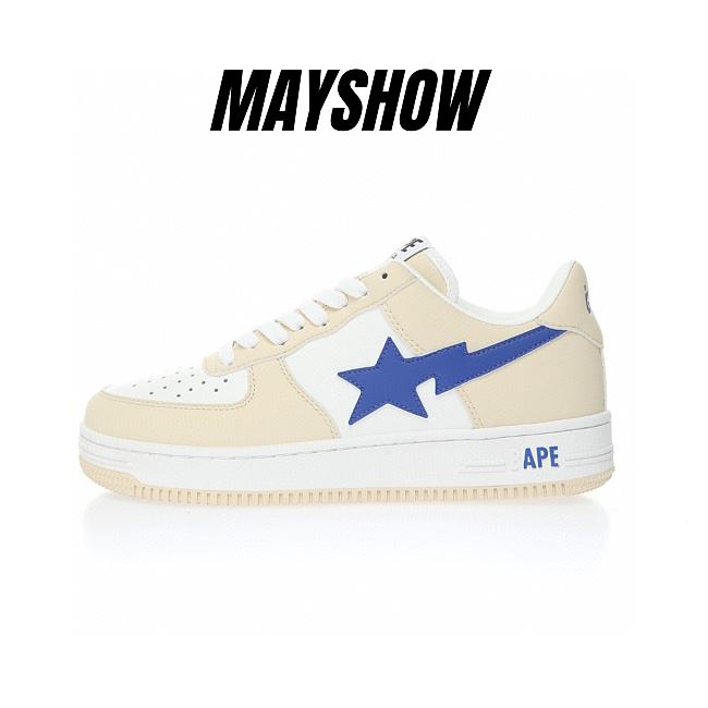 	 A Bathing Ape Bape Sta White Blue  - 1