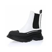 	 Alexander McQueen Tread Slick Ankle Boot White Black - 635714WHZ649403 - 5