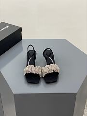 julie 50 crystal scrunchie sandal in crystal - 2