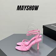 	 Alexander Wang dahlia 85 sandal in pink nylon - 1