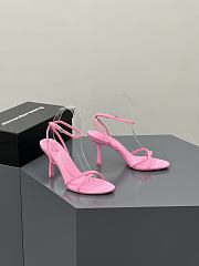 	 Alexander Wang dahlia 85 sandal in pink nylon - 2