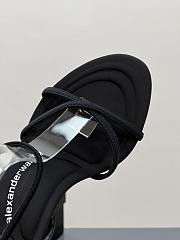 	 Alexander Wang dahlia 85 sandal in black nylon - 5