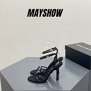 	 Alexander Wang dahlia 105 sandal in black nylon - 1