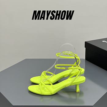 	 Alexander Wang dahlia 50 sandal in lime nylon