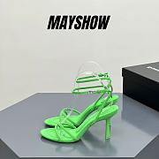 	 Alexander Wang dahlia 85 sandal in green nylon - 1