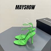 Alexander Wang dahlia 105 sandal in green nylon - 1