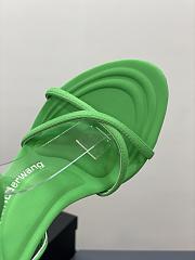 Alexander Wang dahlia 105 sandal in green nylon - 3