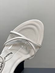 	 Alexander Wang dahlia 105 sandal in white capretto - 2