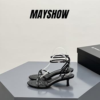 	 Alexander Wang dahlia 50 sandal in black capretto