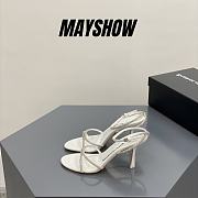 	 Alexander Wang dahlia 85 sandal in white crystal - 1