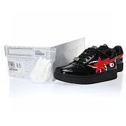 A Bathing Ape Bape Sta Low Shark Black - 1H30-191-012-BLK - 4