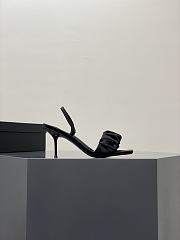 	 Alexander Wang julie 85 scrunchie slingback heel in black satin - 3