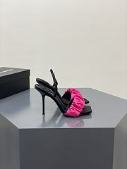 	 Alexander Wang julie 105 scrunchie slingback heel in pink satin - 2