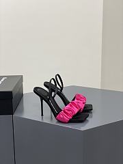 	 Alexander Wang julie 105 scrunchie slingback heel in pink satin - 3