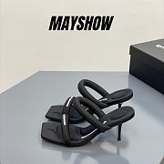 Alexander Wang julie 85 sandal in black - 1