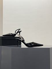 Alexander Wang grace croc embossed 85 slingback pumps - 3