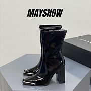 Alexander Wang mascha stretch-vinyl patent boot - 1