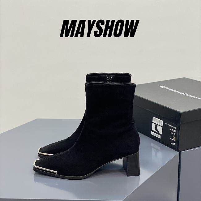 Alexander Wang velvet suede boot - 1