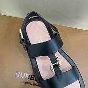 Burberry Chain-link Brown Flat Sandals - 4