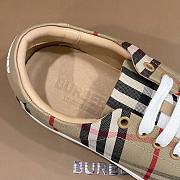 Burberry Bio-based Sole Vintage Check and Leather Sneakers Archive Beige - 5